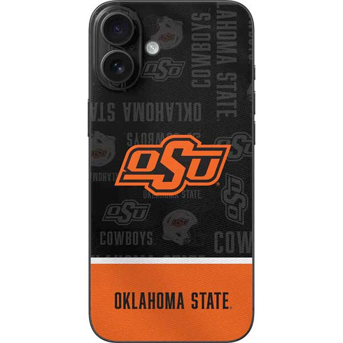 Oklahoma State University Split Jersey iPhone 16 Plus Skin